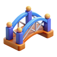 glorious dreamy rustic Symmetrical bridge design, geometric shapes, flat color with Scalable Design. fine detail png