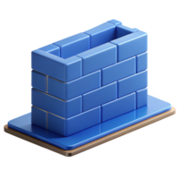 exquisite unparalleled Blueprint of a foundation wall. Flat color, scalable, clean lines with Scalable Design. png