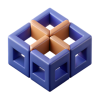 captivating rare Geometric arrangement of parallelograms. Crisp edges and a single-weight stroke. Flat color with Scalable Design. png