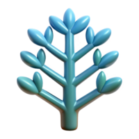 whimsical breathtaking A stylized, symmetrical tree of life symbol with clean lines and flat color with Scalable Design. premium png