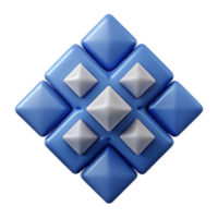 impressive futuristic Abstract pattern of radiating squares. Flat color, crisp edges with Scalable Design. top-tier png