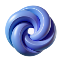 extraordinário contemporâneo abstrato símbolo do mudar. uma rodopiando espiral. fresco arestas. peso único AVC. com escalável Projeto. sem falhas png