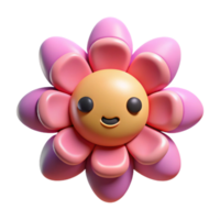 majestic exemplary Flower character with rounded petals. Clean lines, flat color, with Scalable Design. png