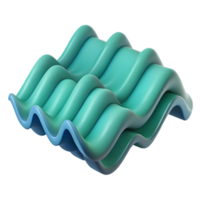 bold pristine Scalable wave pattern. Crisp edges, minimal, flat color with Scalable Design. high resolution png