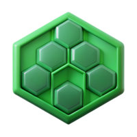 dramatic spectacular Symmetrical, hexagonal grid pattern. Crisp edges, green flat color. with Scalable Design. perfect clarity png