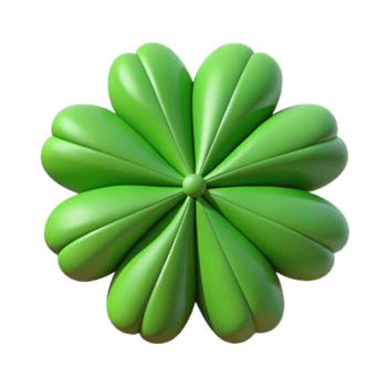 sedutor inspirado simétrico quatro folhas trevo. afiado arestas, mínimo, plano cor com escalável Projeto. png