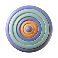 alluring retro Abstract pattern of concentric circles. Flat color, single-weight stroke with Scalable Design. impeccable png