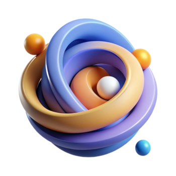 elegant distinctive Abstract composition of curved lines and circles. Clean lines, flat color, with Scalable Design. png