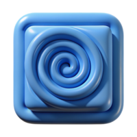 beautiful reflective avant-garde Square spiral pattern, crisp edges, scalable, minimal design with Scalable Design. crisp png