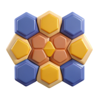 harmonious dramatic Geometric pattern of hexagons and triangles. Flat color, minimal design with Scalable Design. exclusive png