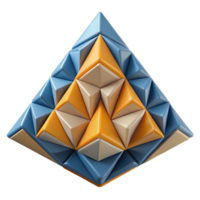 unforgettable baroque Geometric pattern of overlapping triangles. Flat color, clean lines, with Scalable Design. sharp png