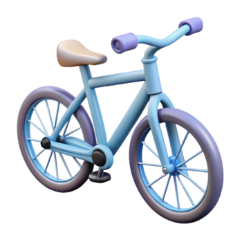 romântico hipnótico limpar \ limpo linhas ilustração do uma bicicleta. plano cor, com escalável Projeto. museu qualidade png