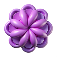 elegante procurados sobreposição círculos criando uma flor, simétrico, peso único acidente vascular encefálico com escalável Projeto. png
