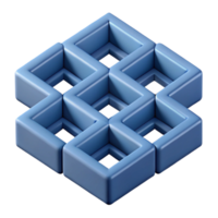 immaculate dynamic tropical Geometric pattern of nested squares, minimal, with Scalable Design. high resolution png