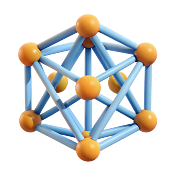 calma allettante astratto geometrico forma con interconnesso Linee. pulito linee, minimo disegno, piatto colore con scalabile design. artigiano png