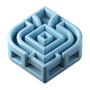 mozzafiato creativo astratto composizione di pulire, acuto Linee formatura un' labirinto. minimo, con scalabile design. croccante png