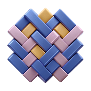 encantador clássico geométrico padronizar do sobreposição retângulos. plano cor, com escalável Projeto. elite png