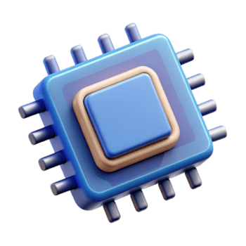 dazzling nostalgic baroque Scalable illustration of a microchip. Crisp edges, minimal with Scalable Design. 8K png
