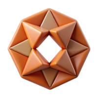 immaculate exceptional Rotating triangles forming a hexagon, flat color, crisp edges, symmetrical with Scalable Design. png