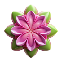 linda clássico simétrico logotipo apresentando uma estilizado flor. fresco arestas, peso único acidente vascular encefálico com escalável Projeto. ultra hd png