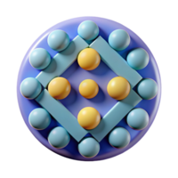 mysterious captivating Abstract geometric pattern with circles and squares, scalable, minimal with Scalable Design. genuine png