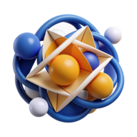 breathtaking quintessential Abstract composition of intersecting circles and triangles. Clean lines, with Scalable Design. png