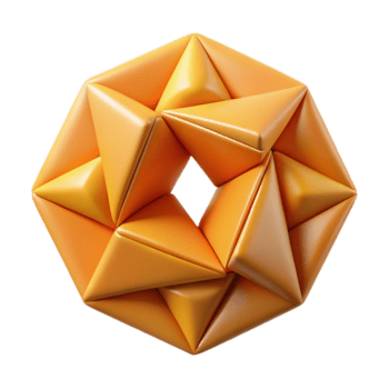 deslumbrante melancólico urbano rotativo triângulos formando uma hexágono, plano cor, fresco arestas, simétrico com escalável Projeto. magistralmente capturado png