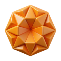timeless victorian Symmetrical, pentagonal pattern. Crisp edges, orange flat color. with Scalable Design. top-tier png
