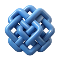 bold immaculate Geometric pattern of interlocking squares. Clean lines, flat color with Scalable Design. detailed png