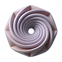 pristine peaceful surreal Geometric outline of a spiral. Clean lines, with Scalable Design. high quality png
