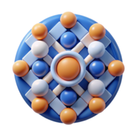tranquil exquisite Abstract geometric pattern with circles and squares, scalable, minimal with Scalable Design. gallery standard png