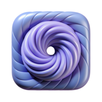 breathtaking tranquil futuristic Square spiral pattern, single-weight stroke, clean lines with Scalable Design. expertly shot png