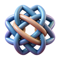 signature renaissance Geometric pattern of interwoven lines. Single-weight stroke, flat color with Scalable Design. professional png
