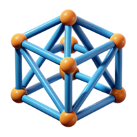 exemplary minimalist Abstract geometric shape, interconnected squares and triangles. Clean lines, flat color, with Scalable Design. elite png