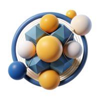 bold hypnotic Abstract symbol of change. Rotating arrows. Clean lines, flat color, minimal design with Scalable Design. professional png