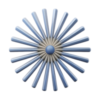immaculate futuristic Abstract, geometric pattern of radiating lines. Clean lines, flat color, with Scalable Design. refined png