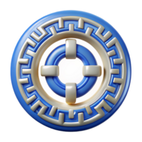 glorioso geométrico grego chave padrão, geométrico, fresco arestas, plano cor com escalável Projeto. ultra hd png