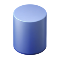 impressive exemplary Isometric projection of a cylinder. Crisp edges, minimal design, single-weight stroke with Scalable Design. png