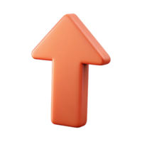 melancholic gorgeous Infographic arrow pointing upwards. Single-weight stroke, flat color, crisp edges with Scalable Design. flawless png