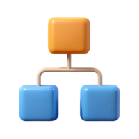sought-after bohemian Flowchart with three connected boxes. Scalable, single-weight stroke, minimal with Scalable Design. expertly shot png