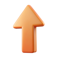 extraordinary playful elegant Arrow character pointing upwards with a simple design. Flat color, single-weight stroke, clean lines with Scalable Design. professional png