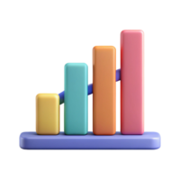 bold picturesque Bar graph with labeled axes. Single-weight stroke, flat color, minimal with Scalable Design. handcrafted png