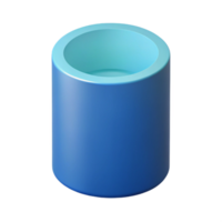 majestic bold baroque Isometric cylinder, symmetrical design, clean lines, with Scalable Design. authentic png