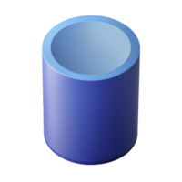 majestic unparalleled Isometric drawing of a cylinder. Crisp edges, flat color, with Scalable Design. png