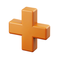 aclamado retro mais placa personagem com quatro pequeno círculos. fresco arestas, plano cor, simétrico com escalável Projeto. refinado png
