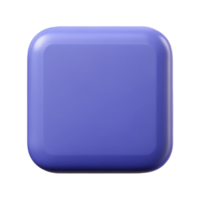 melancholic pristine Square with rounded corners. Clean lines, flat color, with Scalable Design. crisp png