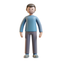 exquisite acclaimed Silhouette of a standing man. Clean lines, flat color, with Scalable Design. png