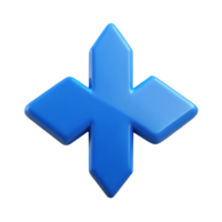 striking harmonious baroque Minimal symmetrical arrow, single-weight stroke, flat blue with Scalable Design. museum quality png