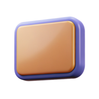 glorious ethereal baroque Rectangular badge with rounded corners. Flat color, clean lines, minimal design with Scalable Design. studio quality png