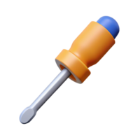 quintessential industrial Minimalist drawing of a screwdriver. Flat color, crisp edges, with Scalable Design. impeccable png
